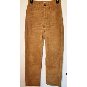 Levis 94 Baggy Corduroy Pants Ochre Brown High Rise Straight A3510-0027 Women 24